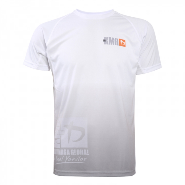 Krav maga KMG Performance T-shirt - Sublimatiedruk - Beginner-P1-P2 - Wit - Heren