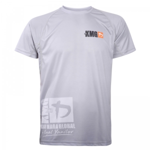 Krav maga KMG Performance T-shirt - Sublimatiedruk - P3-P4-P5 - Lichtgrijs - Heren