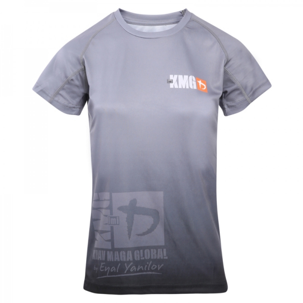 Krav maga KMG Performance T-shirt - Sublimatiedruk - G Levels - Donkergrijs - Dames