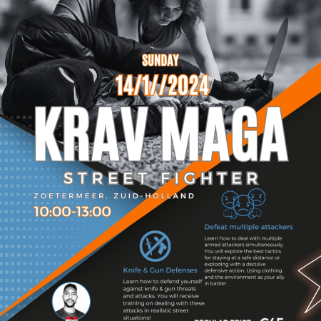 Krav Maga Street Fighter flyer
